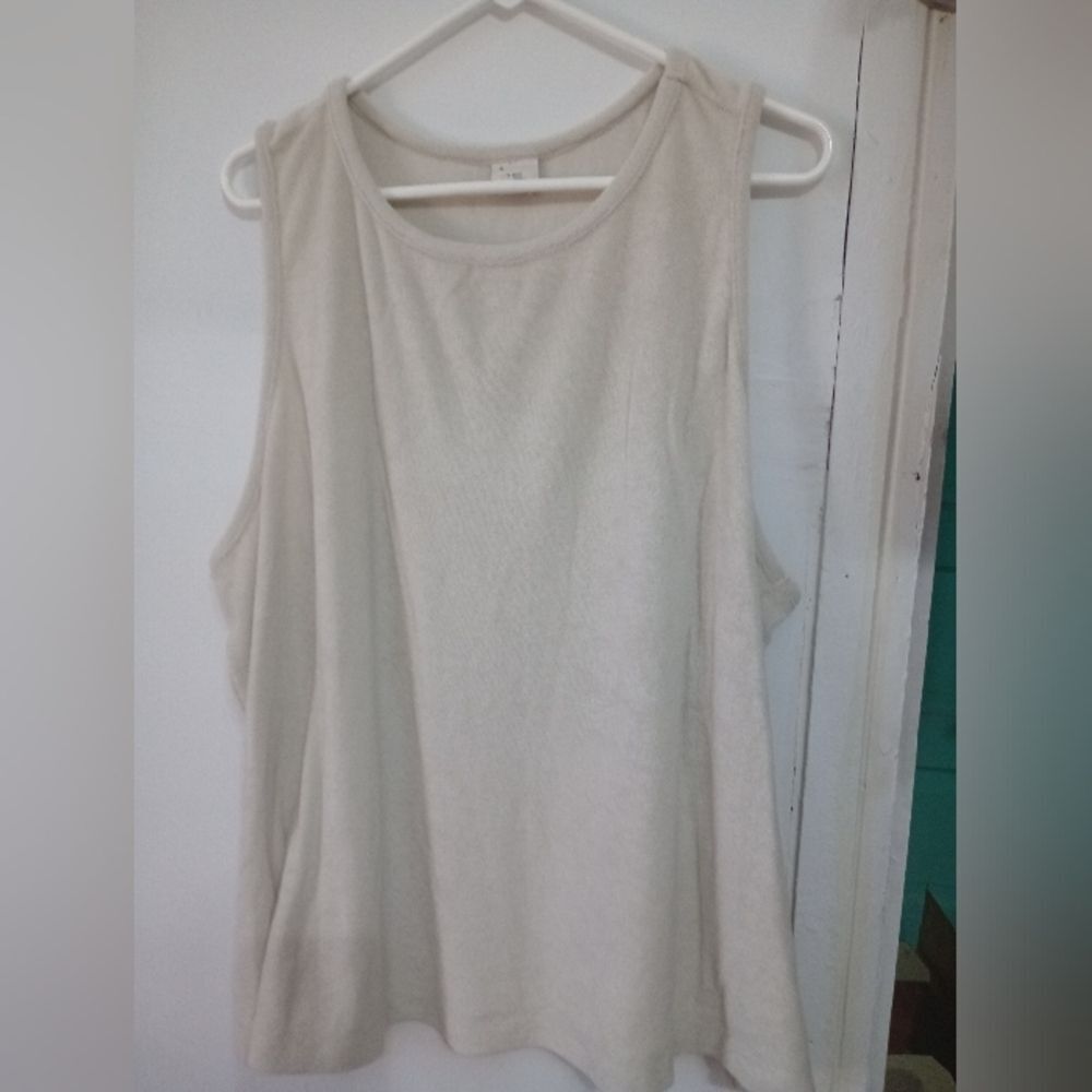 a new day 3X white tank top NWOT